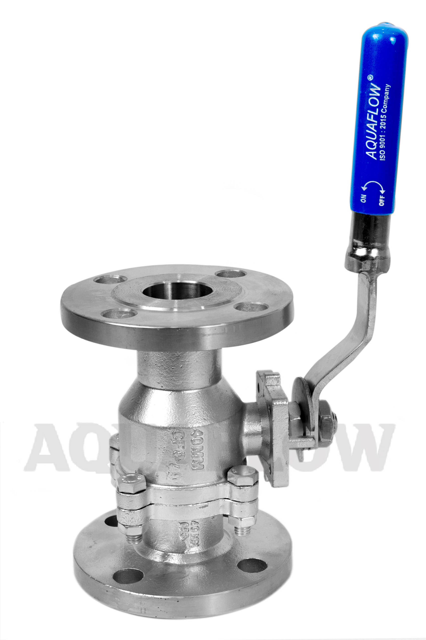 SS 3 PCS Flanged End Ball Valve
